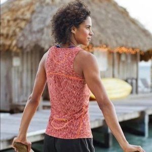 Athleta tank top watermelon pop space dye size small